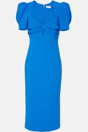 Rebecca Vallance Abito midi Antonella in crêpe con cut-out