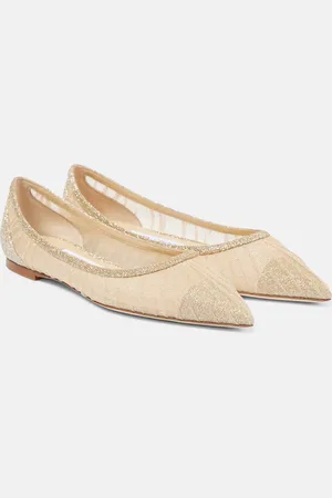 Jimmy Choo Ballerine Love in tulle con glitter