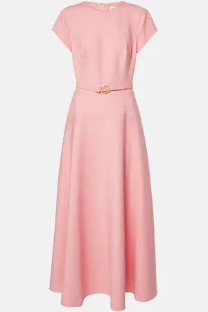 Oscar de la Renta Abito midi in misto lana