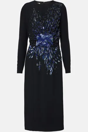 DRIES VAN NOTEN Abito midi con paillettes