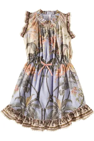 ZIMMERMANN Abito Wylie Flip in cotone con stampa