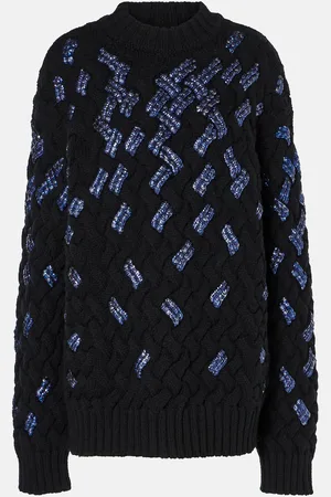DRIES VAN NOTEN Pullover in lana vergine con paillettes