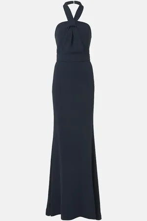 Elie saab Abito lungo in cady con scollo all