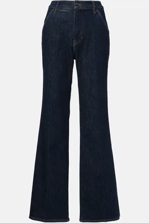 VERONICA BEARD Jeans Crosbie a gamba larga e vita alta