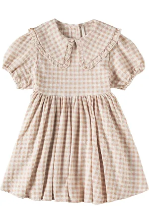 Rylee + Cru Abito Camille in cotone a quadri