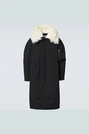 Jil Sander Piumino con pelliccia sintetica