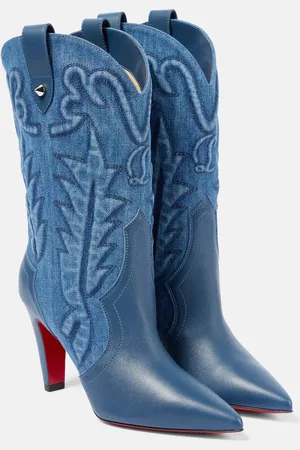 Christian Louboutin Stivaletti Santiabooty 85 in denim