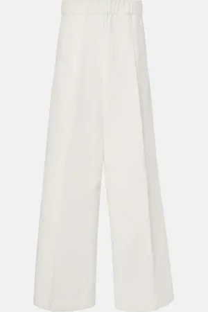 DRIES VAN NOTEN Pantaloni a gamba larga in cotone