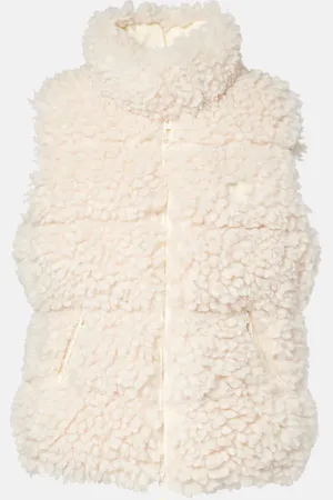 Moncler Gilet Wourl in teddy con imbottitura