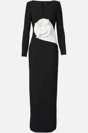 Roland Mouret Abito lungo con applicazione floreale