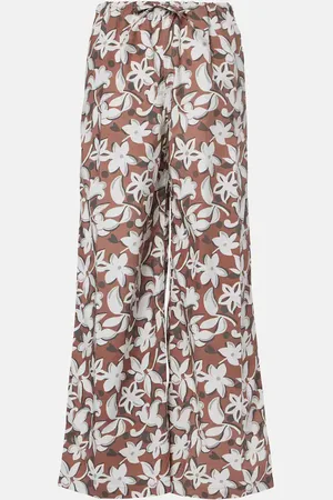 FAITHFULL THE BRAND Pantaloni a gamba larga Freja in cotone