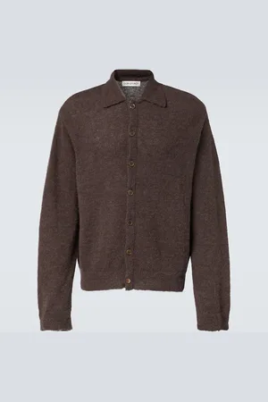 OUR LEGACY Cardigan Evening Polo in misto alpaca