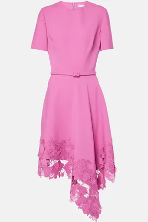 Oscar de la Renta Abito midi con pizzo