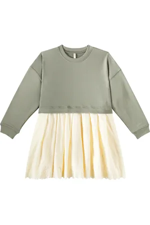 Rylee + Cru Abito Laurel in misto cotone e lino