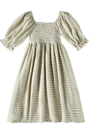Rylee + Cru Abito Adelaide in cotone a quadri