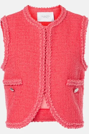 Giambattista Valli Gilet in misto lana bouclé