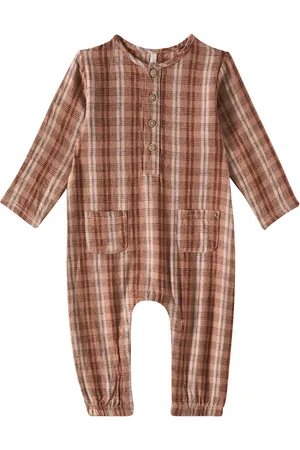 Rylee + Cru Baby - Jumpsuit in misto lino a quadri