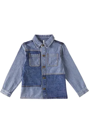 Rylee + Cru Camicia di jeans patchwork