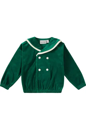 Mini Rodini Felpa Sailor Velour in cotone
