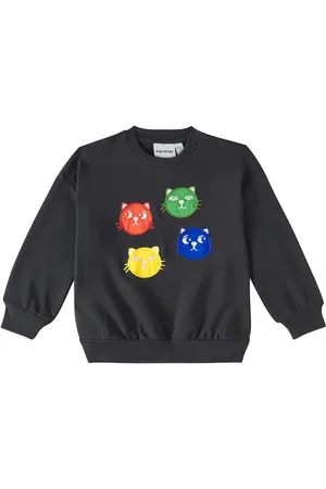 Mini Rodini Felpa Cool Cats in cotone