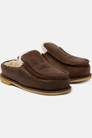 J.W.Anderson Mules in suede con shearling
