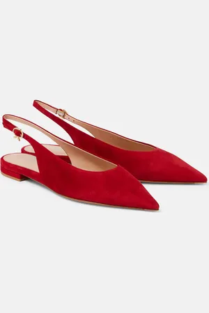 Gianvito Rossi Ballerine slingback in suede