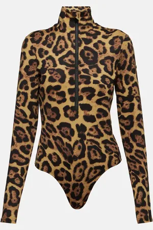 Goldbergh Body da sci Cathy con stampa leopardata