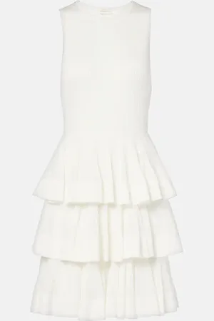 ZIMMERMANN Abito corto Crush Ruffled in maglia