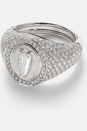 Kamyen Anello Kite in oro bianco 18kt con diamanti