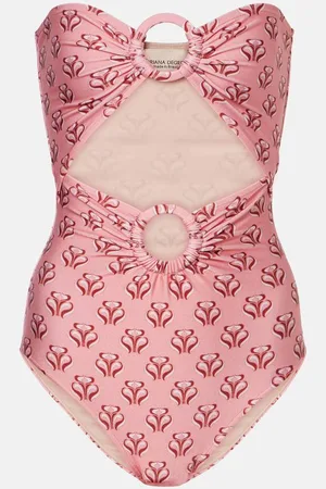 Adriana Degreas Costume intero con cut-out e stampa
