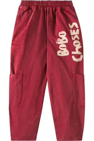 Bobo Choses Pantaloni cargo in misto cotone con logo