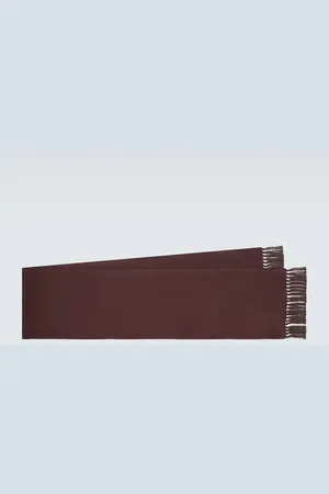 Loro Piana Sciarpa in seta con frange