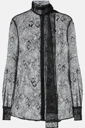 VALENTINO Blusa in pizzo floreale