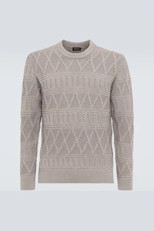 Ermenegildo Zegna Pullover Aran in lana