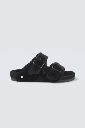 Birkenstock Sandali Arizona 1774 in suede e shearling