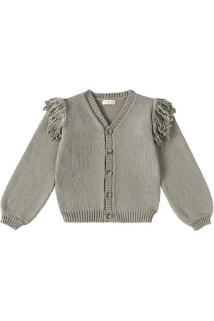 Rylee + Cru Cardigan in cotone con frange