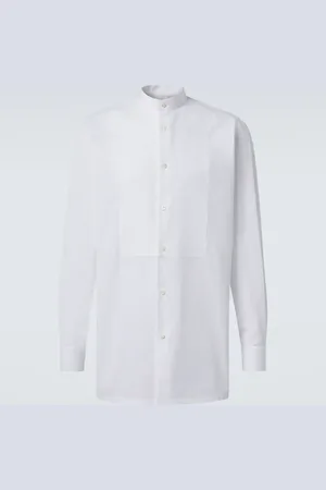 Loro Piana Camicia da smoking in cotone