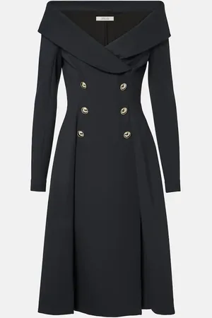 Dorothee Schumacher Abito midi con scollo bardot