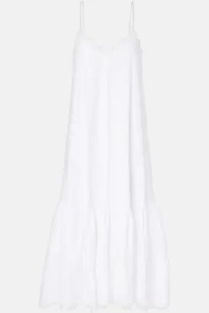 Juliet Dunn Abito midi in popeline di cotone