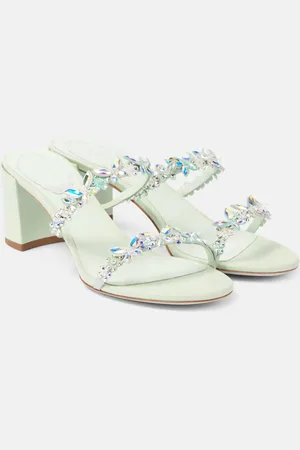 RENE CAOVILLA Sandali Eden 60 in raso con cristalli