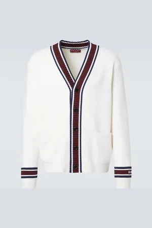 Gucci Cardigan in lana con intarsi