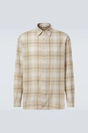 Auralee Camicia in lana a quadri