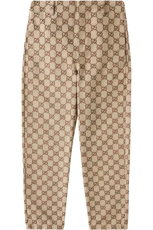 Gucci Pantaloni GG in canvas di misto cotone