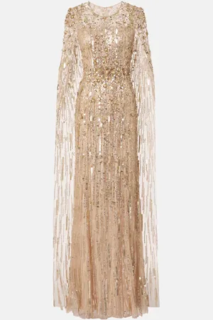 Jenny Packham Abito lungo Ruby con paillettes