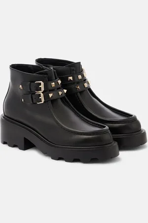 VALENTINO GARAVANI Stivaletti Rockstud in pelle