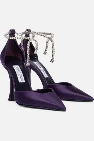Jimmy Choo Pumps Stevie 100 in raso con cristalli