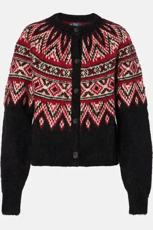 Ralph Lauren Cardigan Fair Isle in misto alpaca e lana