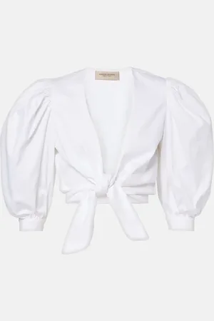 Adriana Degreas Top cropped in misto cotone