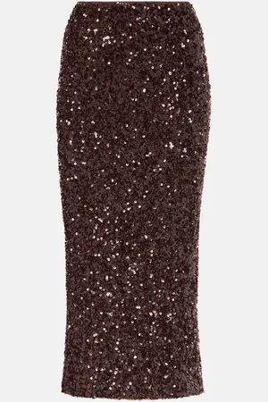 ROTATE Abito midi con paillettes