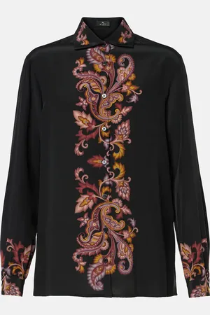 Etro Camicia in seta con stampa paisley